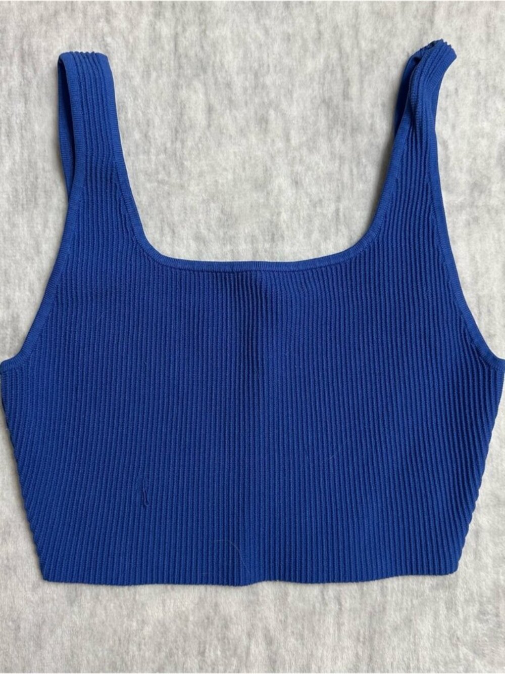 Aritzia Babaton Sculpt Knit Squareneck Cropped Tank Top